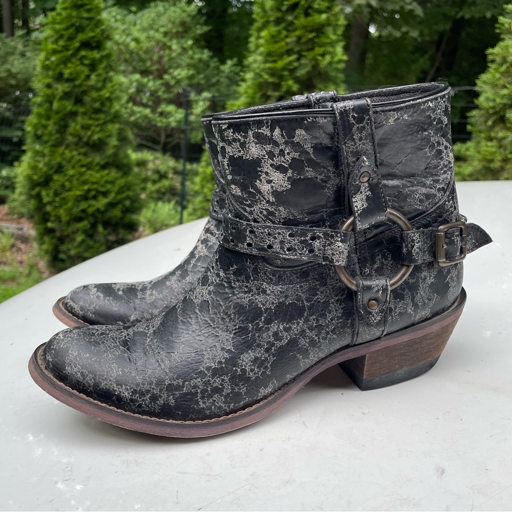 Laredo Western Harness Ankle Boots Size 7